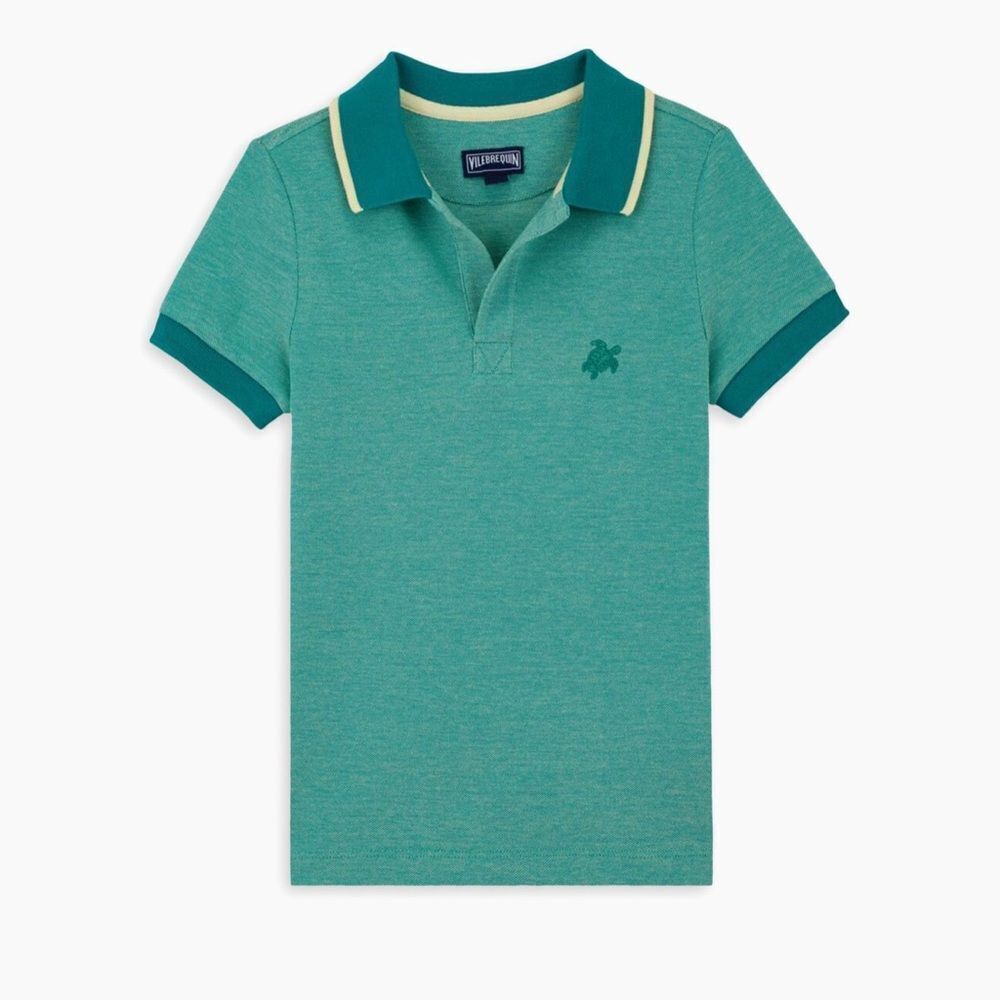 VILEBREQUIN BOYS COTTON PIQUE POLO SHIRT 8ANS